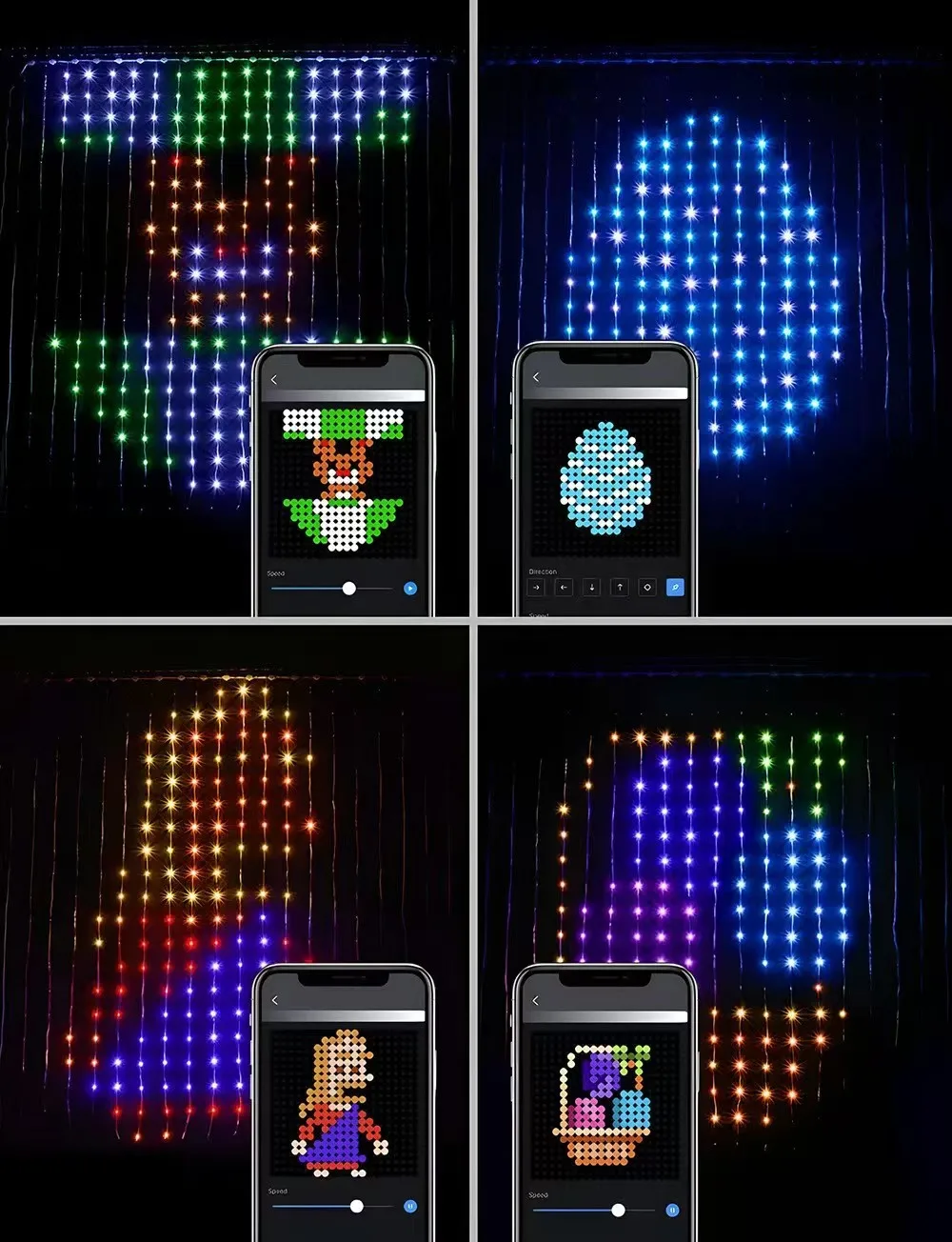 بلوتوث 400 LED RGBIC سلسلة أضواء الحفلات USB 5 فولت مقاوم للماء خرافة ضوء لحدث الزفاف احتفالي يهتف إكليل الديكور