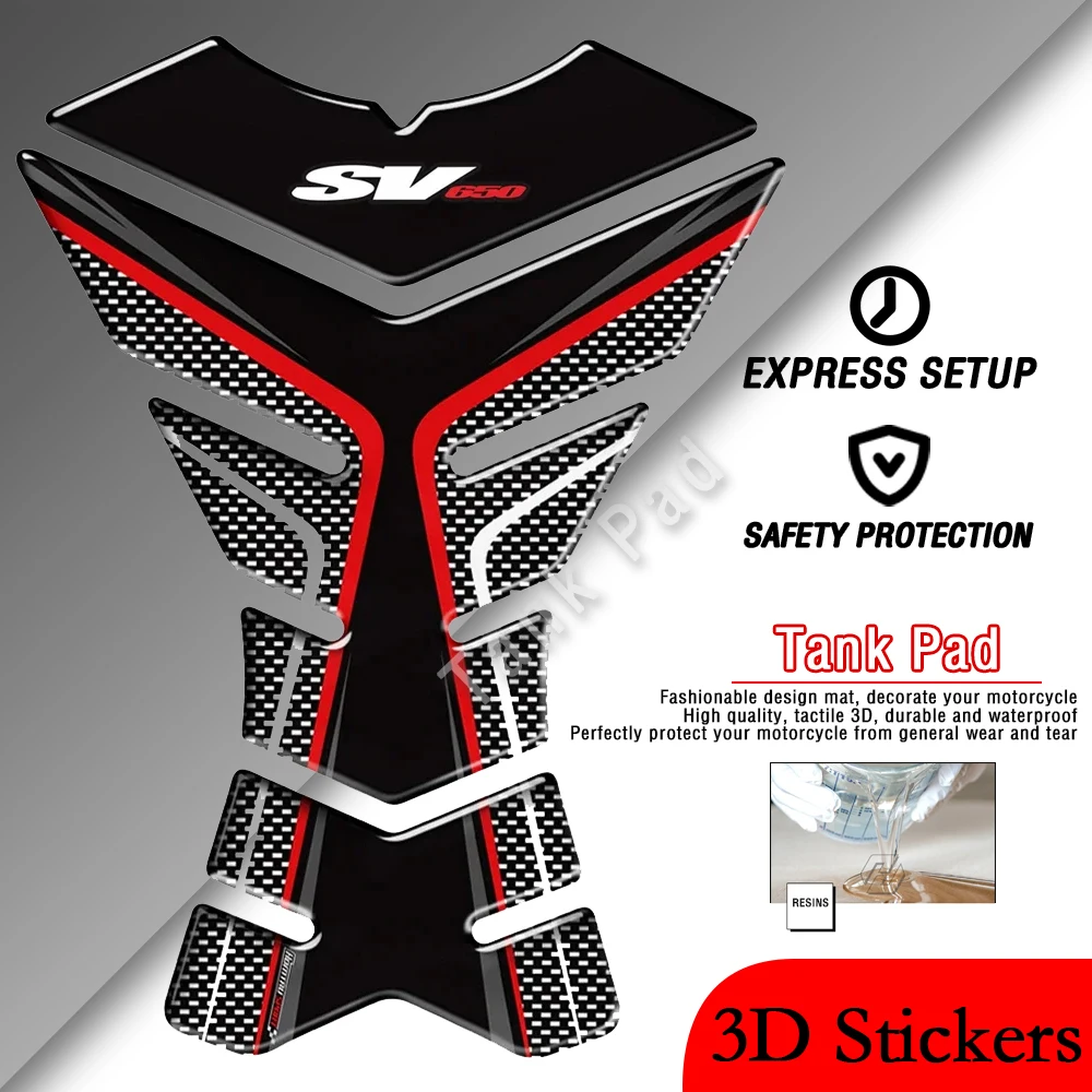 

Suitable for Suzuki SV650 SV650S SV650X 3D motorcycle fuel tank pad carbon fiber appearance sticker