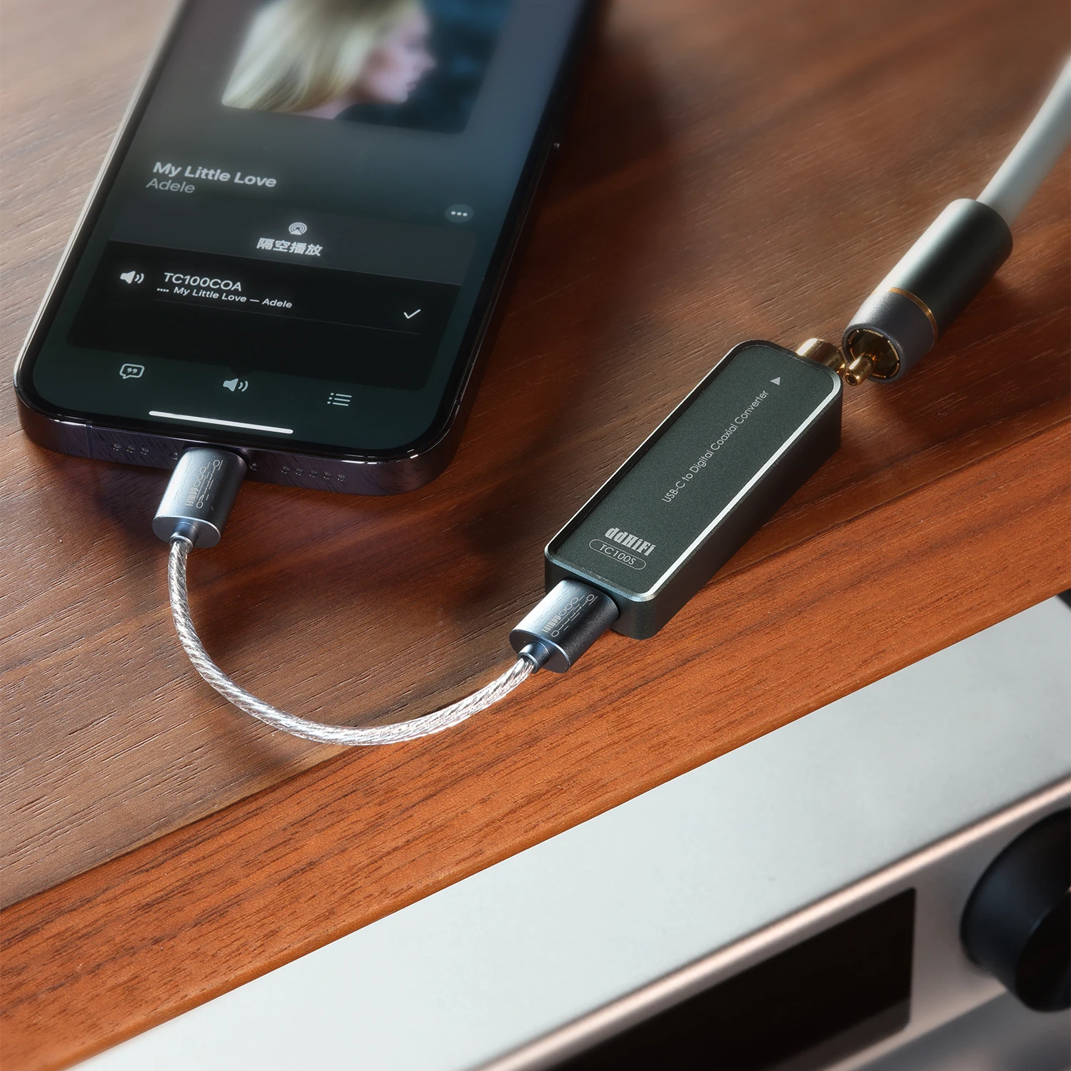 دي دي دي dhifi TC100S محمول أنثى إلى واجهة رقمية محورية RCA ، يعتمد DA101C ، محول صوت رقمي