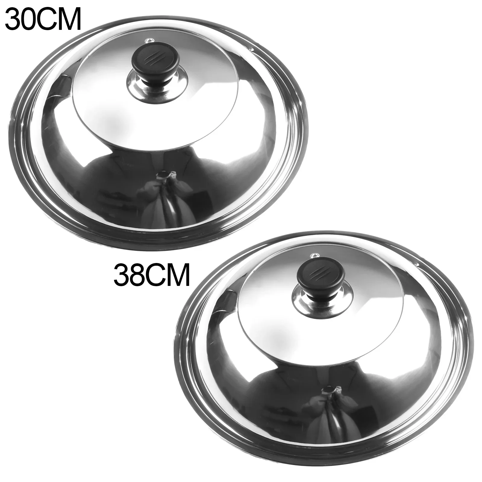 Stainless Steel Visible Combined Tripod Wok Cover Combined Vegetable Cover Kitchen Cookware Accessories Replacement