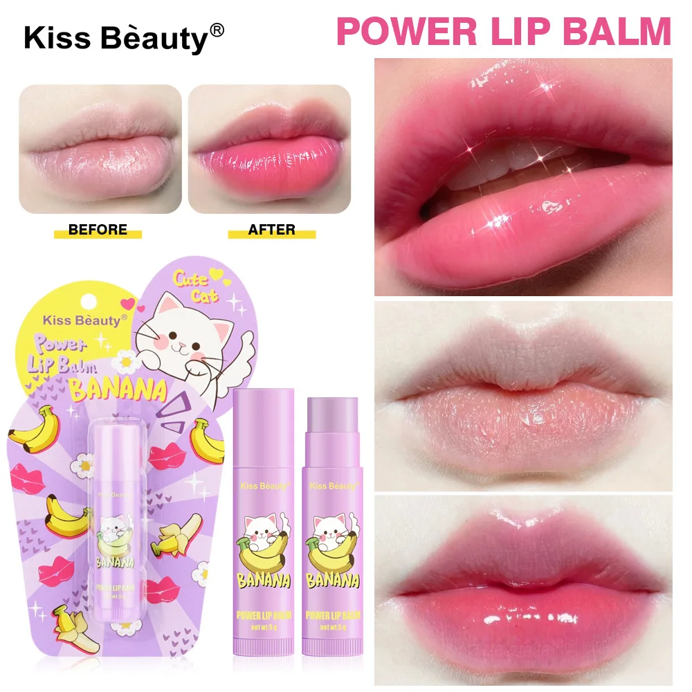 Cartoon Color-Changing Lipstick Long-Lasting, Moisturizing, Temperature-Activated Lip Balm, Fade-Resistant Nourishing Lip Care