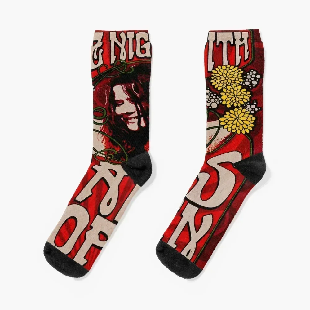 

janis vintage poster Socks summer christmas stocking Men's Socks Women's