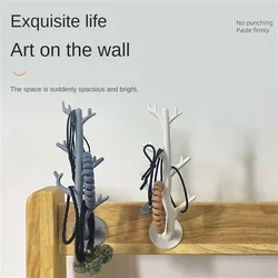 Multifunctional Creative Tree Branch Hook Wall Decor Key Holder Sticky Hooks Coat Rack Hanger Hooks Home Decor Storage Organizer