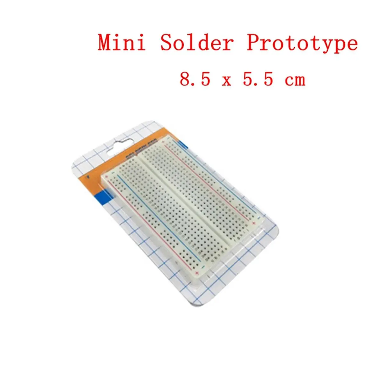 [Y67A] 8.5x5.5cm 400 Tie Points Solderless PCB Breadboard Mini Test Protoboard DIY Bread Board for Bus Test Circuit Board