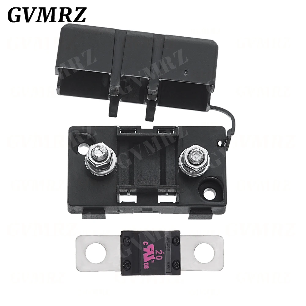 1Set ANS Trumpet Fork Plug Fuse 32V 40A 50A 60A 70A 80A 100A 125A 150A 200A Bolt Fixed Insurance Film + ANS-8 Safety Plate Base