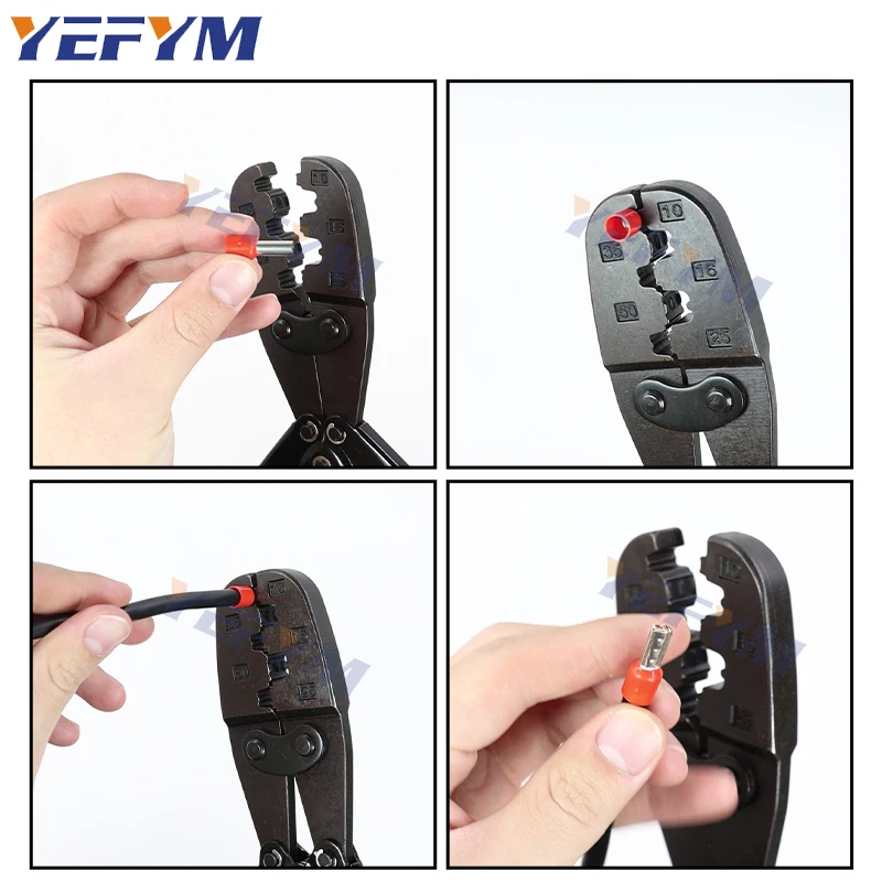 Large Tube VE TE Terminal Crimping Tool Pliers Max(150mm²) Clamp Crimper Crimp Ferrule Connector Cable End Sleeves HS-50WF