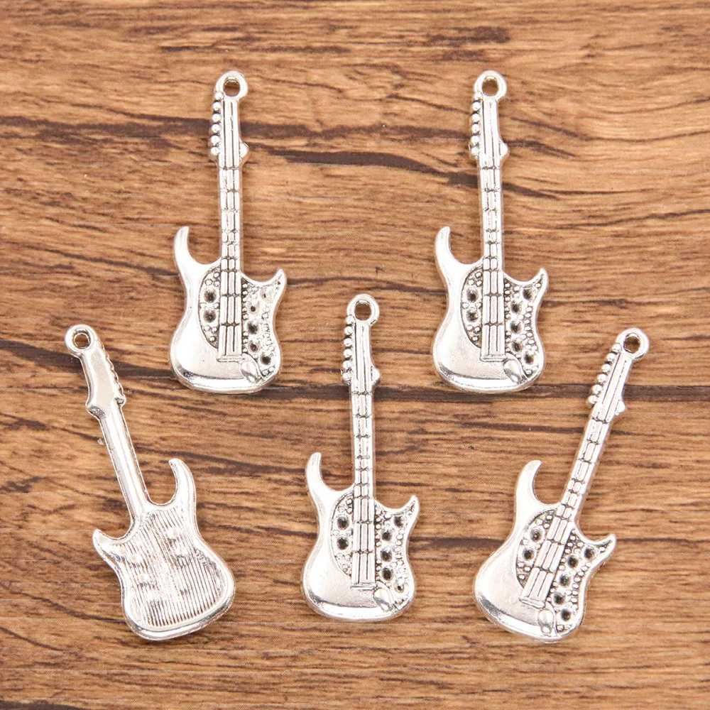 Charm Pendants For Music Lovers Alloy Guitar Piano Microphone Note Shapes Jewelry Making Findings For Personalized Custom Access
