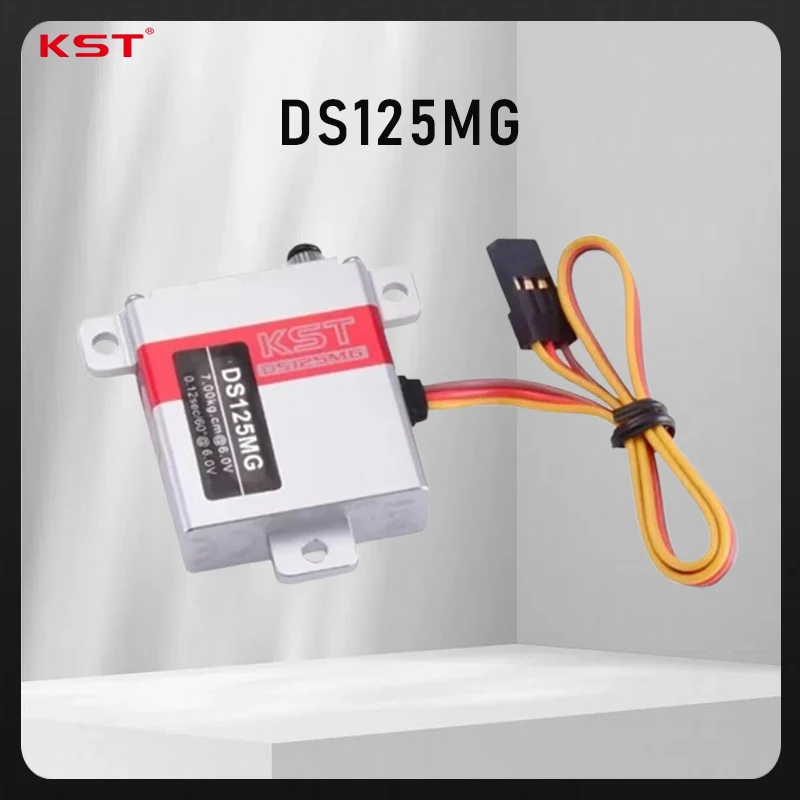 

KST DS125MG 7KG 6V High Torque Metal Gear Digital Servo for Fixed-wing FPV UAV Helicopter Airplane RC Models