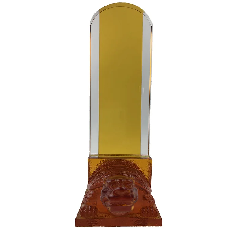 

Chinese glazed temple Gongdetang tablet