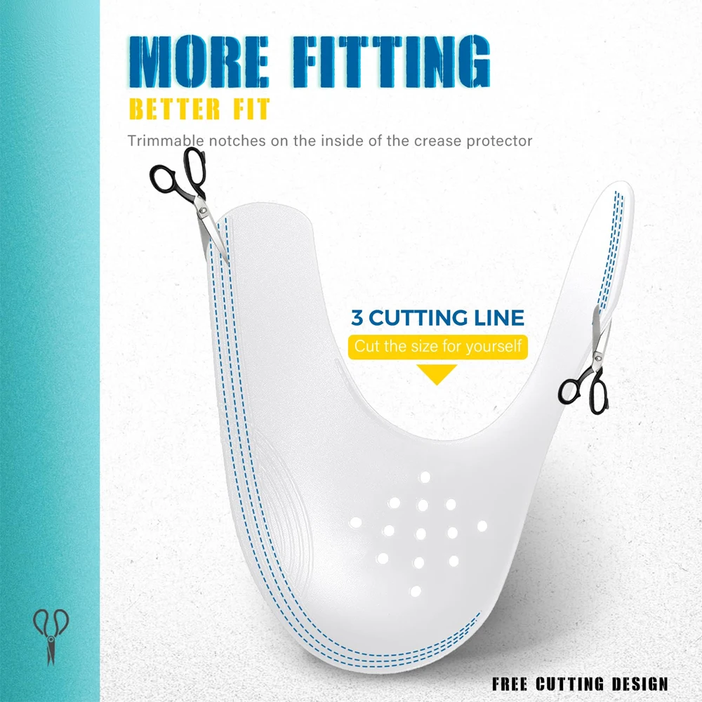 5Pairs Anti Crease Shoes Protectors Lightweight Shoe Accessories for Sneakers Toe Cap Crease Guards for Shoes Soft Comfortable