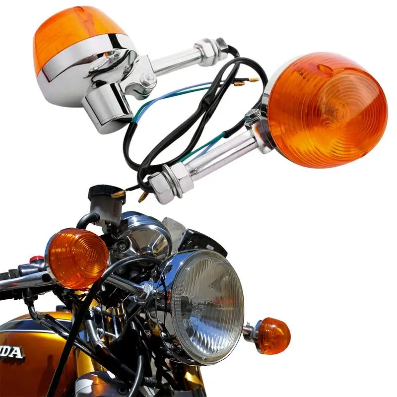 Motorcycle Turn Signal Light Replacement ForHonda XL100 C70 0 CT90 CB350 CM400 CB450 CB750 Moto Indicators Flashers Blinkers