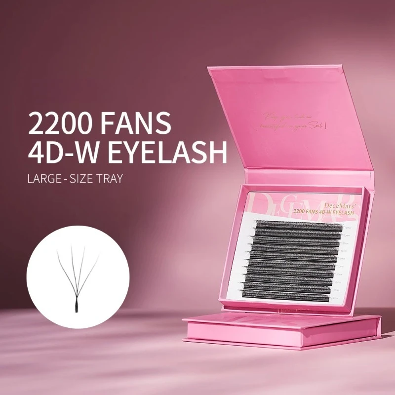 Leafgrass Type Grafted Eyelashes Large Capacity 4D Curl Natural 2200 Fans Grafted False Eyelashes