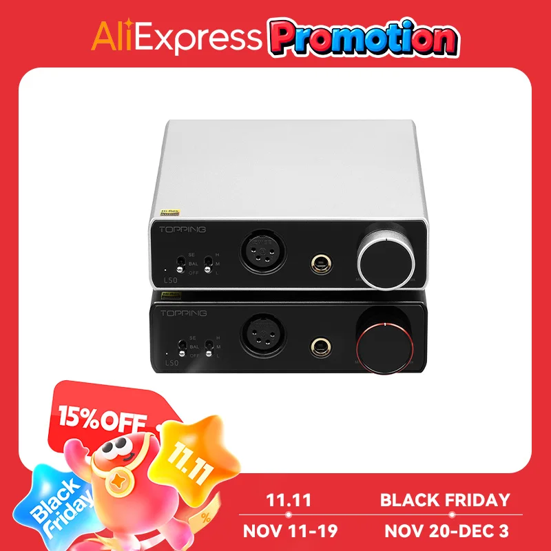TOPPING-amplificador de auriculares L50 NFCA, SE + BAL, entrada 6,35mm/XLR, Audio de alta resolución, el mejor amplificador de auriculares para TOPPING E50