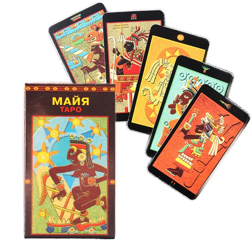 

Russian Version Oracle Playing Cards Tarot Of Lenormand Maya Divination Fate Tapo Interactive Board Game For Families Beginner