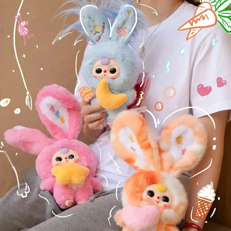 ベビースリーリリーラビットリトルタウンV3シリーズぬいぐるみブラインドボックスキュートアクションフィギュアコレクタブルサプライズミステリートレンディぬいぐるみおもちゃ