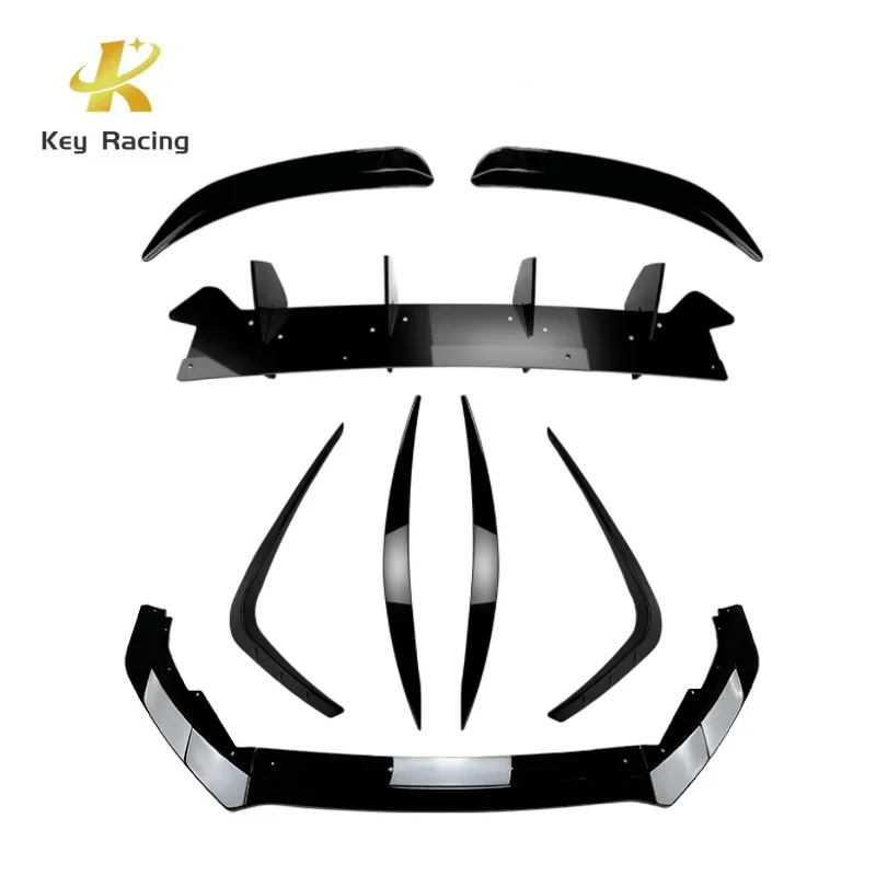 For Ford Focus MK4 ST Line 2019-2022 Body Kit Front Bumper Lip Splitter Canard Rear Diffuser Rear Roof Spoiler Accessories