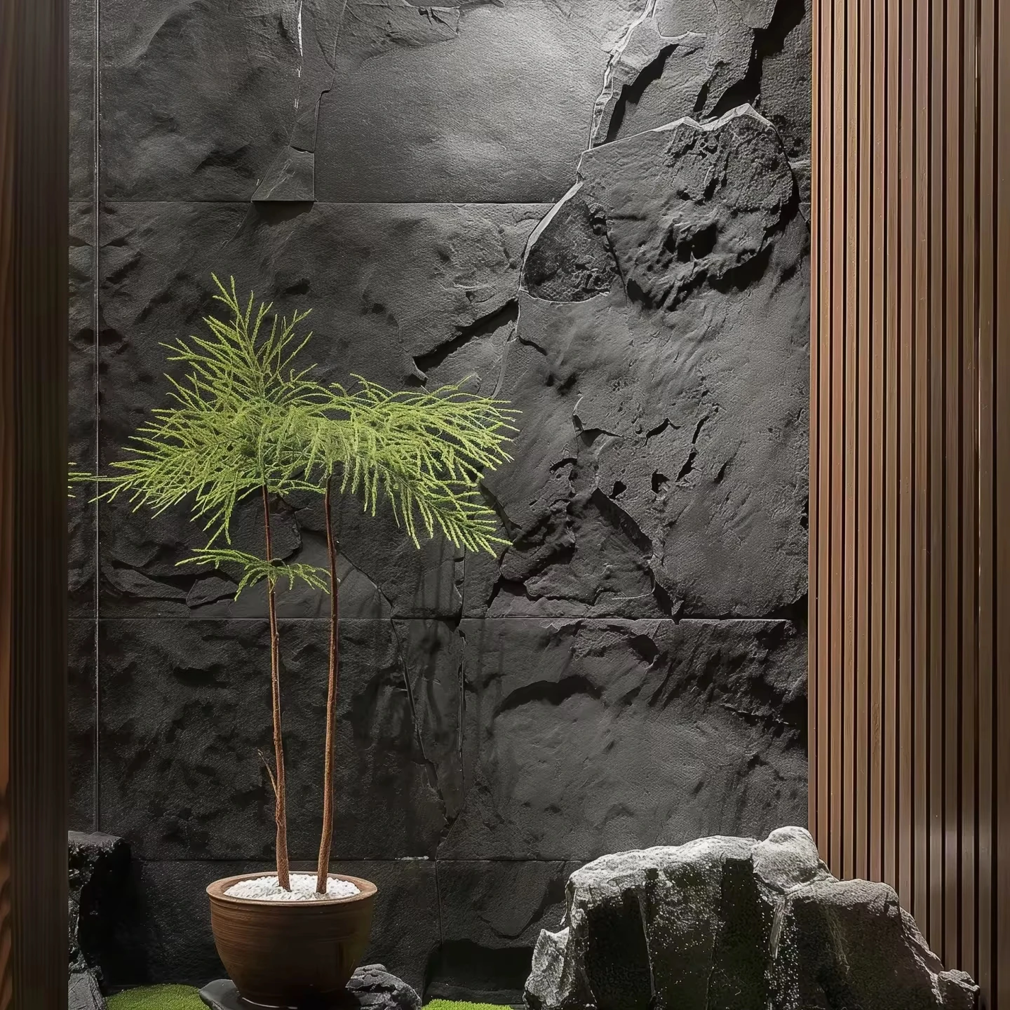 

30mm Thickened 3d Pu Culture Stone Wall Panels Light Weight Outdoor Exterior Decorative