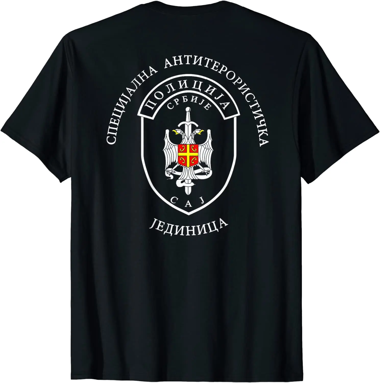 Serbian Special Tactical Unit Special Operations CAJ Men T-Shirt Short Sleeve Casual Cotton O-Neck Summer Shirts