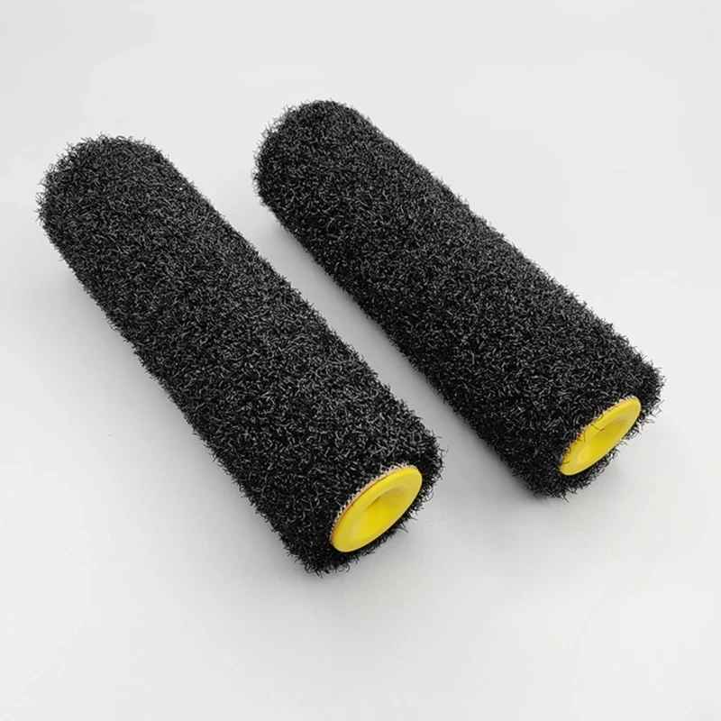 9-Inch Black Fiber Roller Brush for Putty Application, Wall Art Texture - Home Decor DIY Tool, 9inc, Black, Fiber Brush, Roller, - Image 4