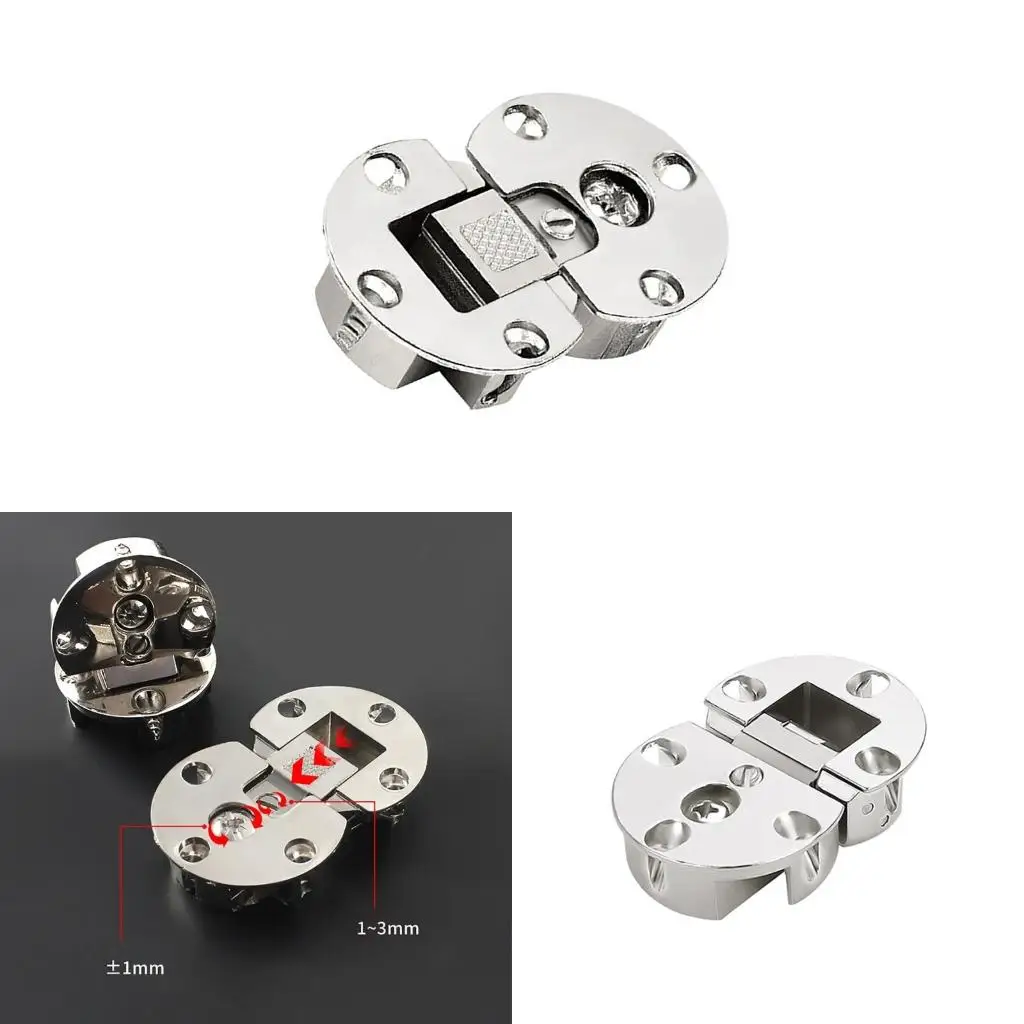  Zincs Alloy Folding Table Hinges 90 Degree Page Turning Axes Furniture Hardware