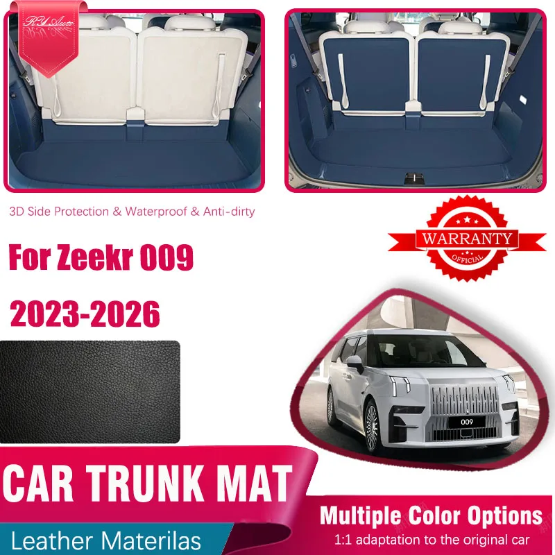 

Car Rear Trunk Mats For Zeekr 009 2023 2024 2025 2026 6seat Leather Storage Pads Cargo Covers Inner Liner Parts Auto Accessories