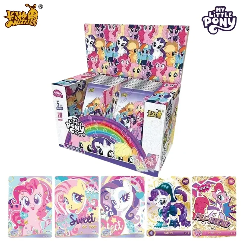 KAYOU حقيقية بلدي ليتل المهر بطاقات قوس قزح سلسلة لعبة جمع بطاقات الرسوم المتحركة لعب الأطفال المحيطة هدايا العيد #3