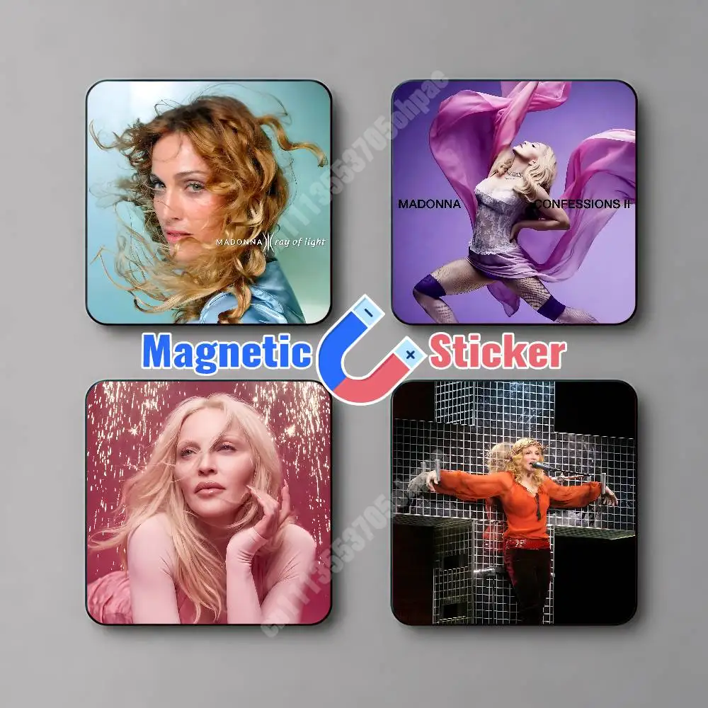 M-Madonna C-Confessions 2 Magnetic Sticker Removable Fridge Decal for Metal Surfaces Magnet Label