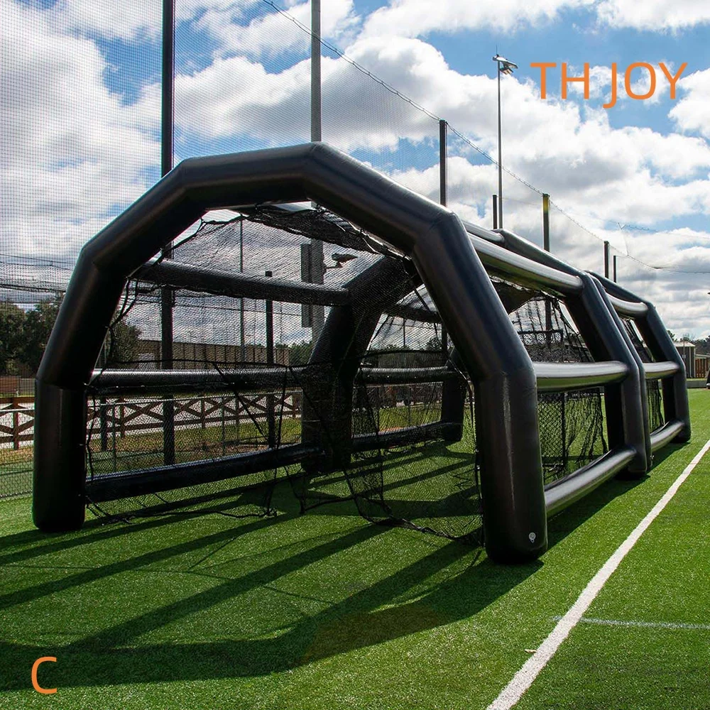 Commercial PVC Inflatable Baseball Batting Cage, customized tennis golf cage Practice Tent