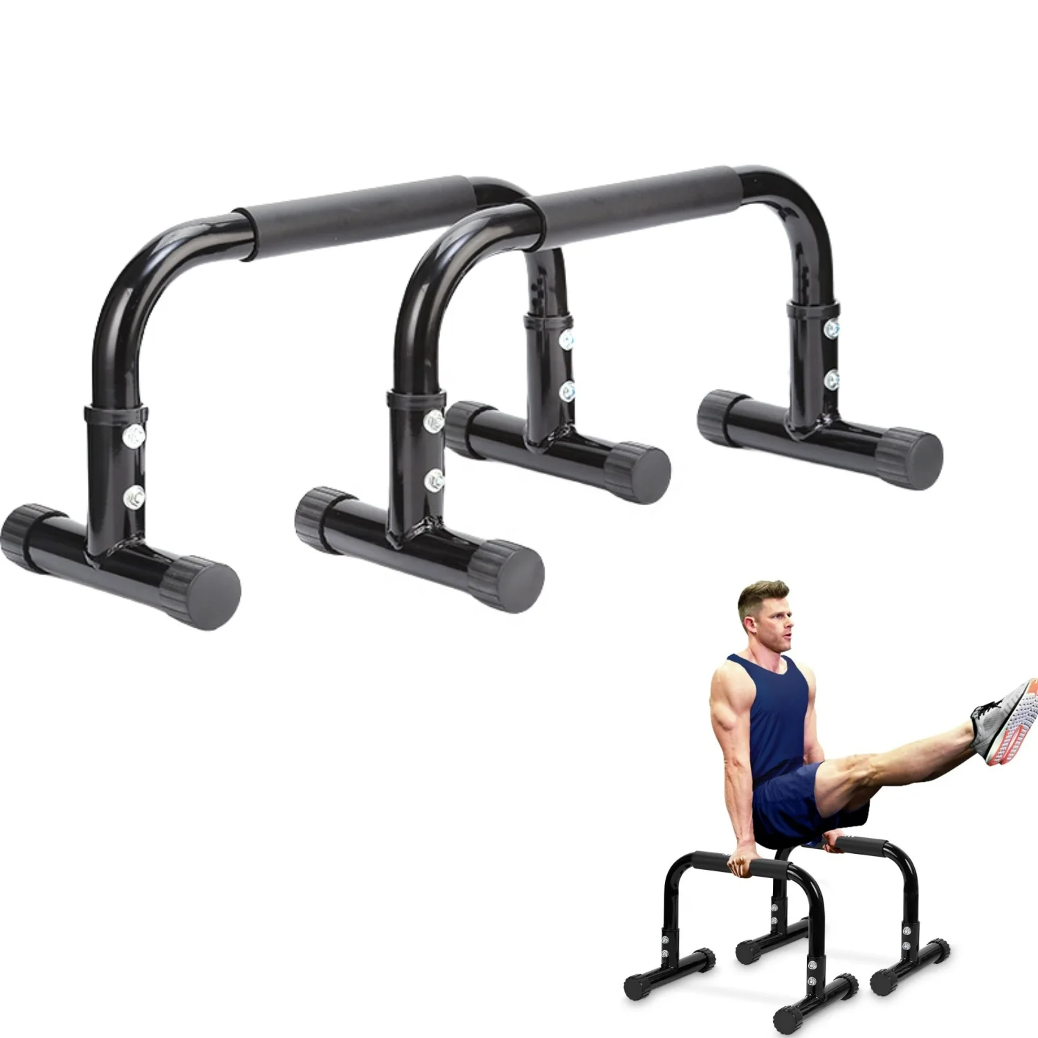 

Home Gymnastic Non-slip Foam Handle Push Up Bars Steel Handstand Bars For Body Building Training 2025 Newly