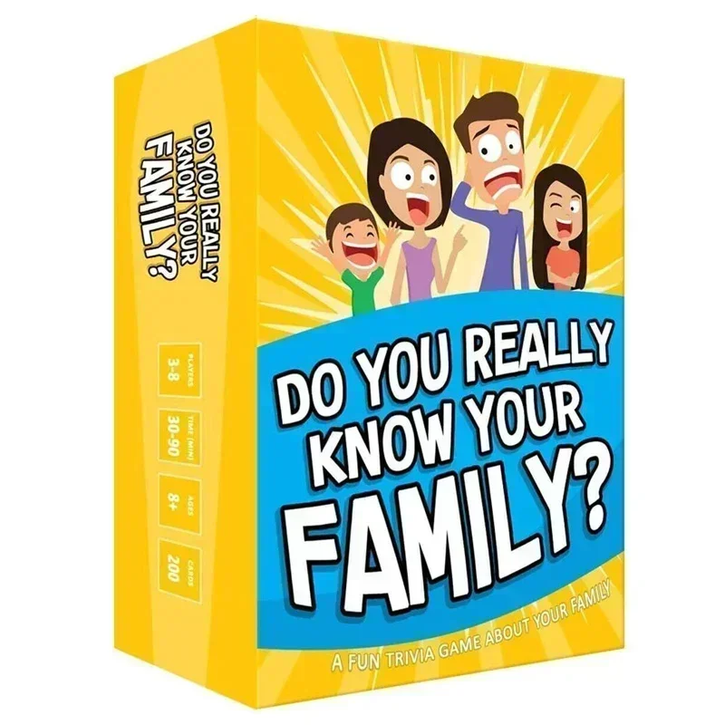 Do You Really Know Your Family? A Fun Family Card Game Conversation Starters Challenge Table games Board games