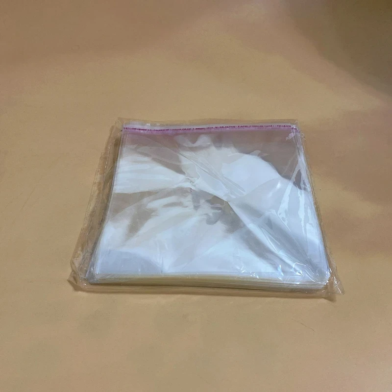 50Pcs/lot Transparent Self-adhesive Packaging Bag CD DVD Box Storage Opp Bag