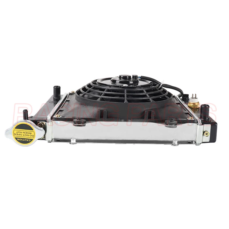 ATV Water Cooling Engine Cooler Radiator Cooling + Fan for 150cc 250cc PIT Quad Dirt Bike Dune Buggy Motorcycle 4 Wheel view 4