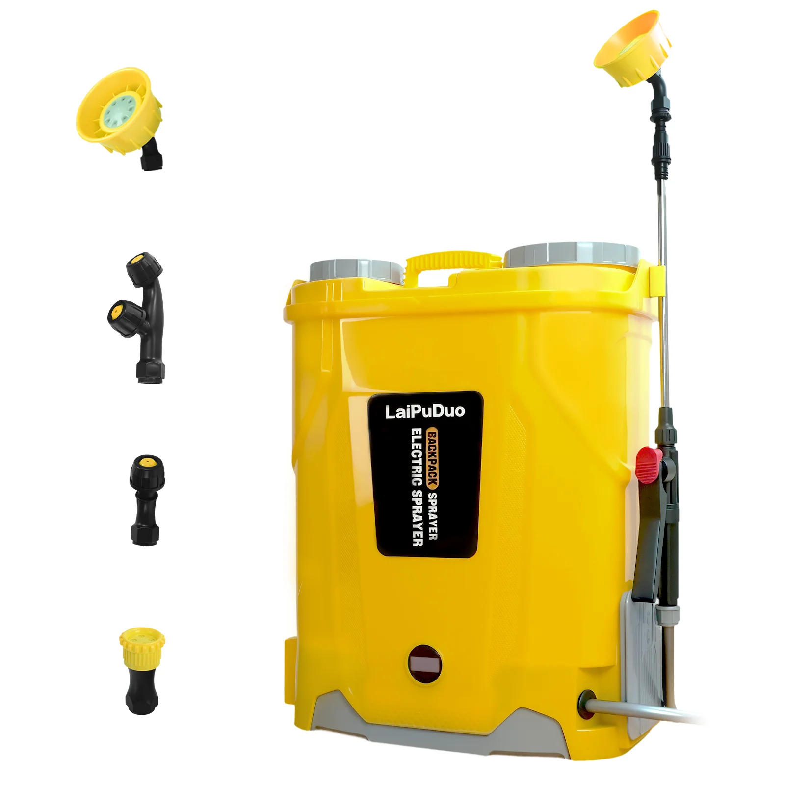 20L Battery Powered Backpack Sprayer 100 PSI Electric Garden Sprayer Weed Yard Sprayer with 4 Nozzles for Dewalt 20V Battery Pin