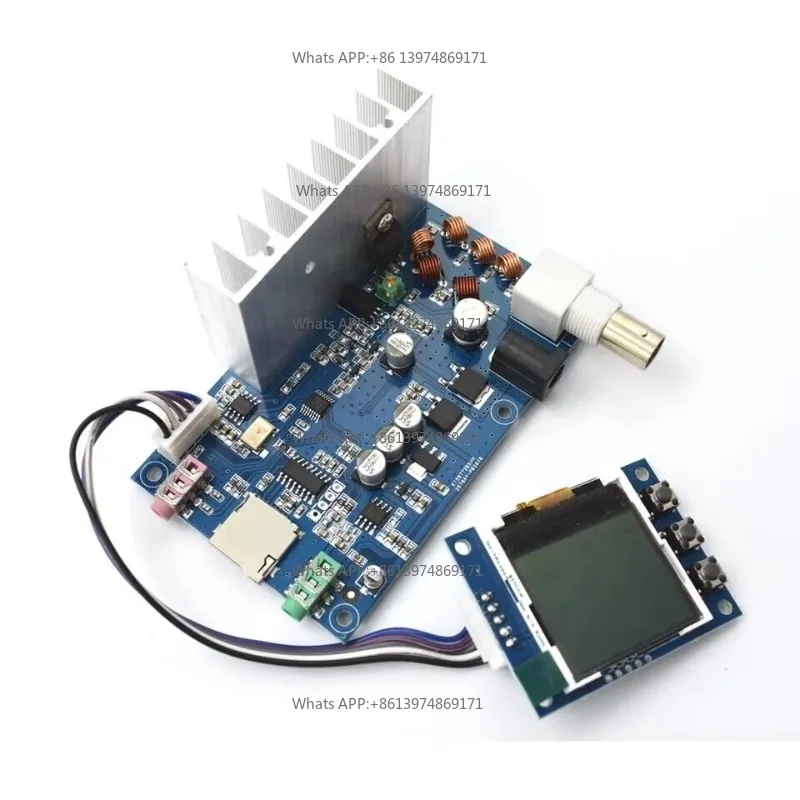 5W 76M-108MHZ Stereo PLL FM Transmitter with LCD Display Assembled