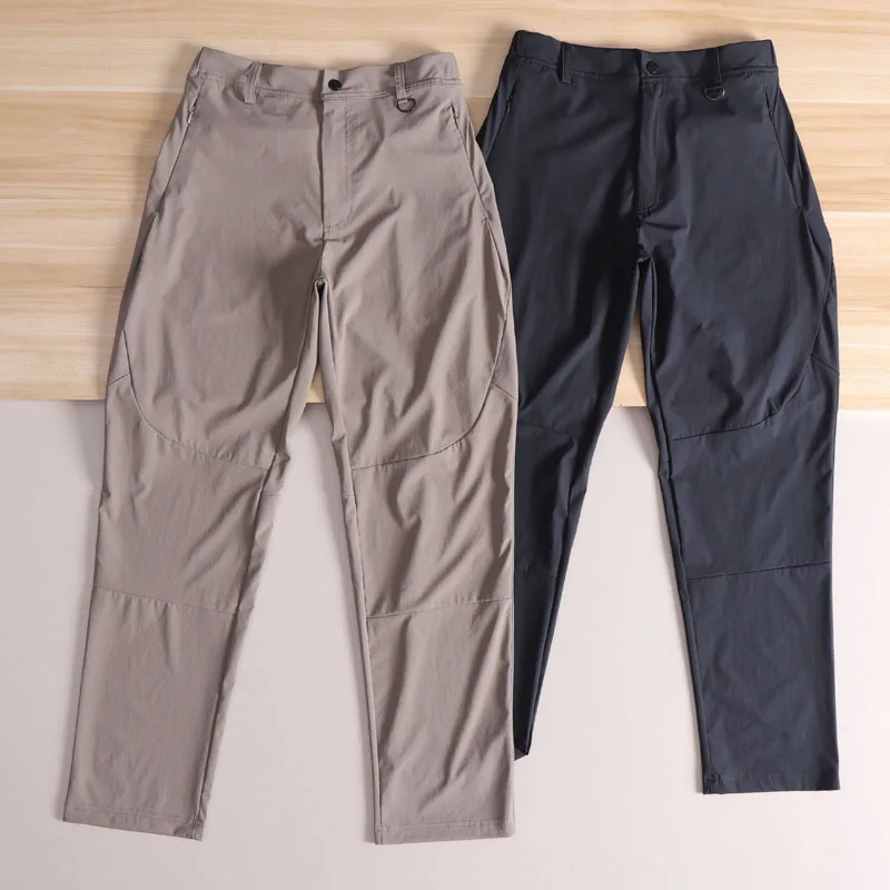 

Lightweight Summer Thin Nylon Weave Qui Dry Casual Pants Men's Functional Sle Moisture ng Straight Leg Trousers