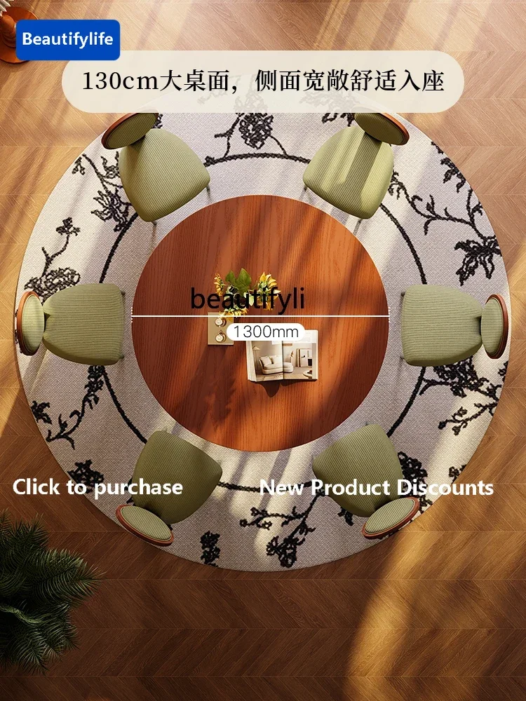 Cqy Solid Wood Roun… - image