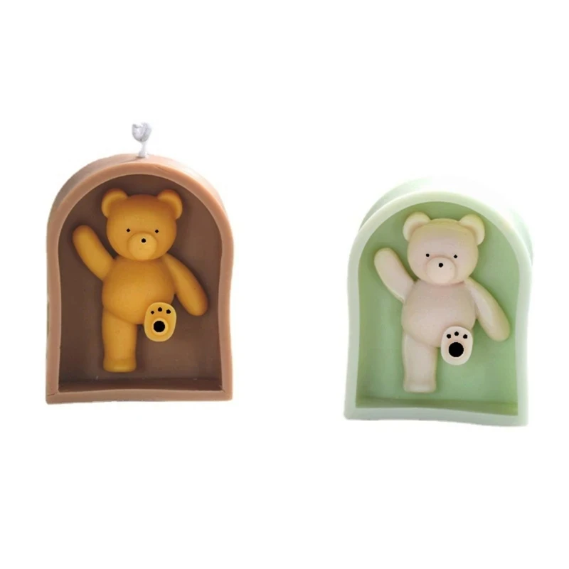 

Artistic Silicone Mold Craft Mold Creative Bear Figures Moulds for Craft