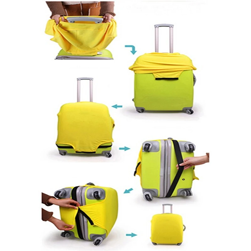 Travel Luggage Cover Elastic Baggage Cover Suitable For 18 To 30 Inch Suitcase Case Dust Cover Travel Accessories