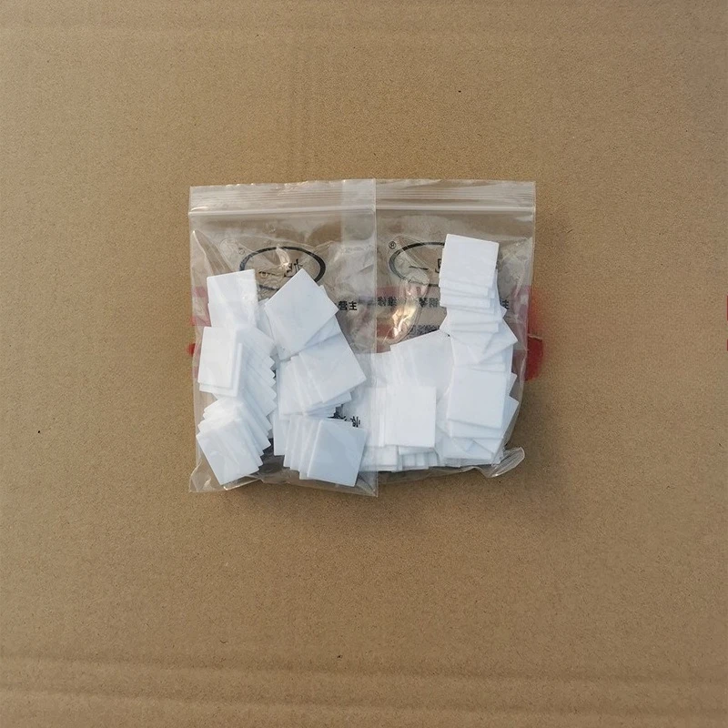 ملحقات البيانو، مفتاح أبيض من الجلد، سدادة مفاتيح بيضاء مربعة صغيرة، ملحقات مربعة للمفتاح الأبيض