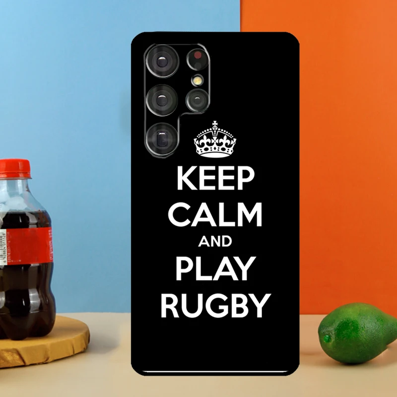 Rugby Football Sport Phone Case For Samsung Galaxy S23 S22 Ultra S21 S20 FE S8 S9 S10 Plus Note 10 20 Ultra Cover