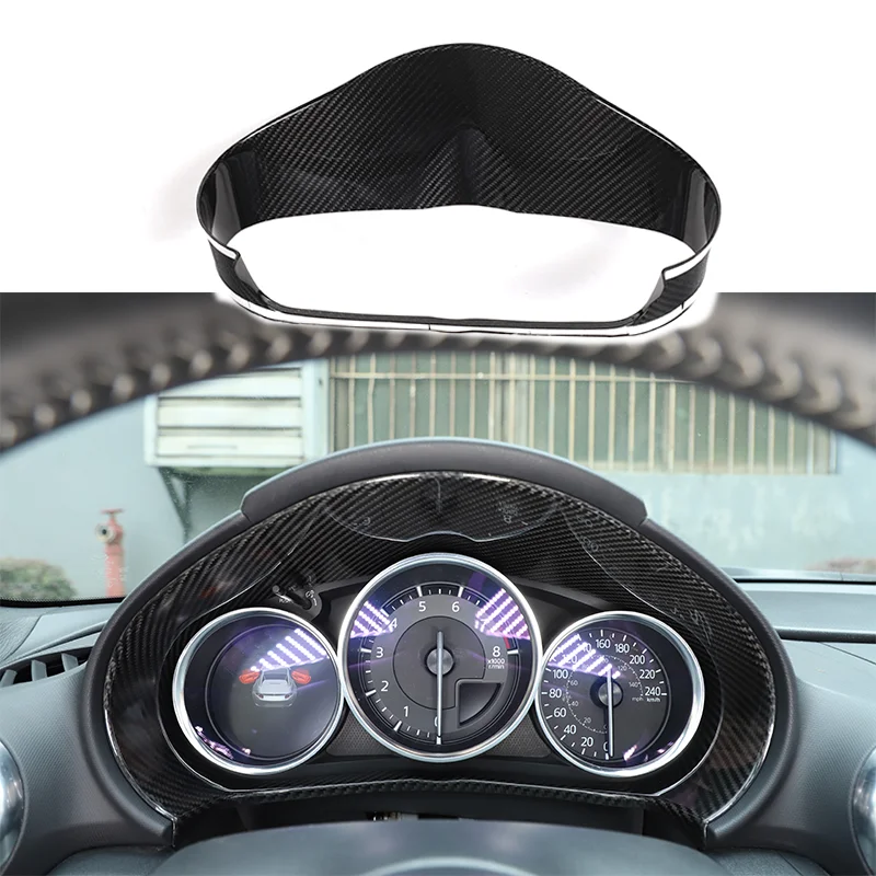 Real Carbon Fiber For Mazda MX-5 MX5 ND 2016-2026 Car Instrument Panel Display Decorative Frame Sticker Car Interior Accessories