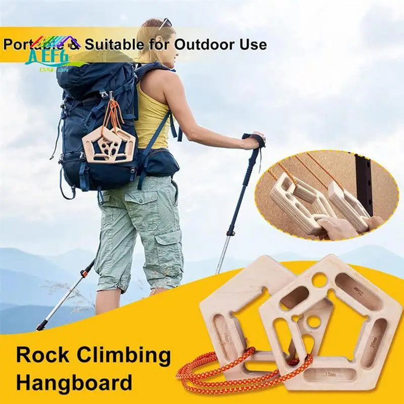 AEF6-Pull Up Board Hangboard escalada en roca tabla fortalecedora de dedos entrenador antebrazo fortalecedor práctica herramienta de escalada