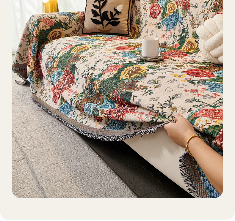 Simple And High-End Sofa Towel Sofa Cover All Season Universal Cushion One Full Cover Cloth Towel