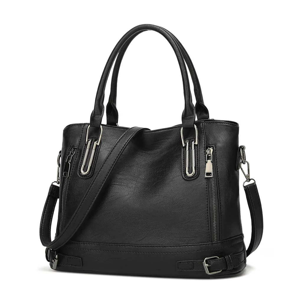 Fashion Leather Tote Bag for Women 2023 Tend Female Simple Large Croosbody Bag High Capacity Shoulder Side Bag Female Handbags