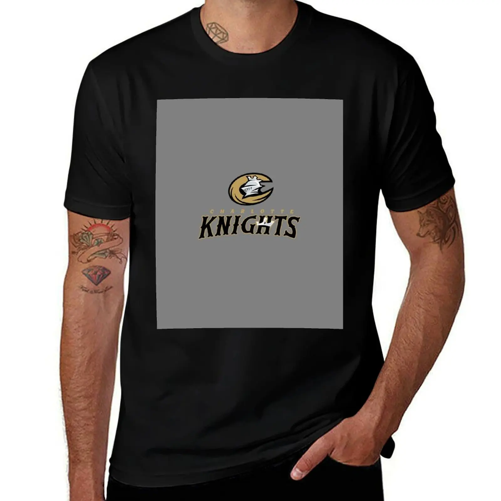 Charlotte Knights icons T-Shirt croswit shirt man for a boy Anime t-shirt clothes tshirts for men