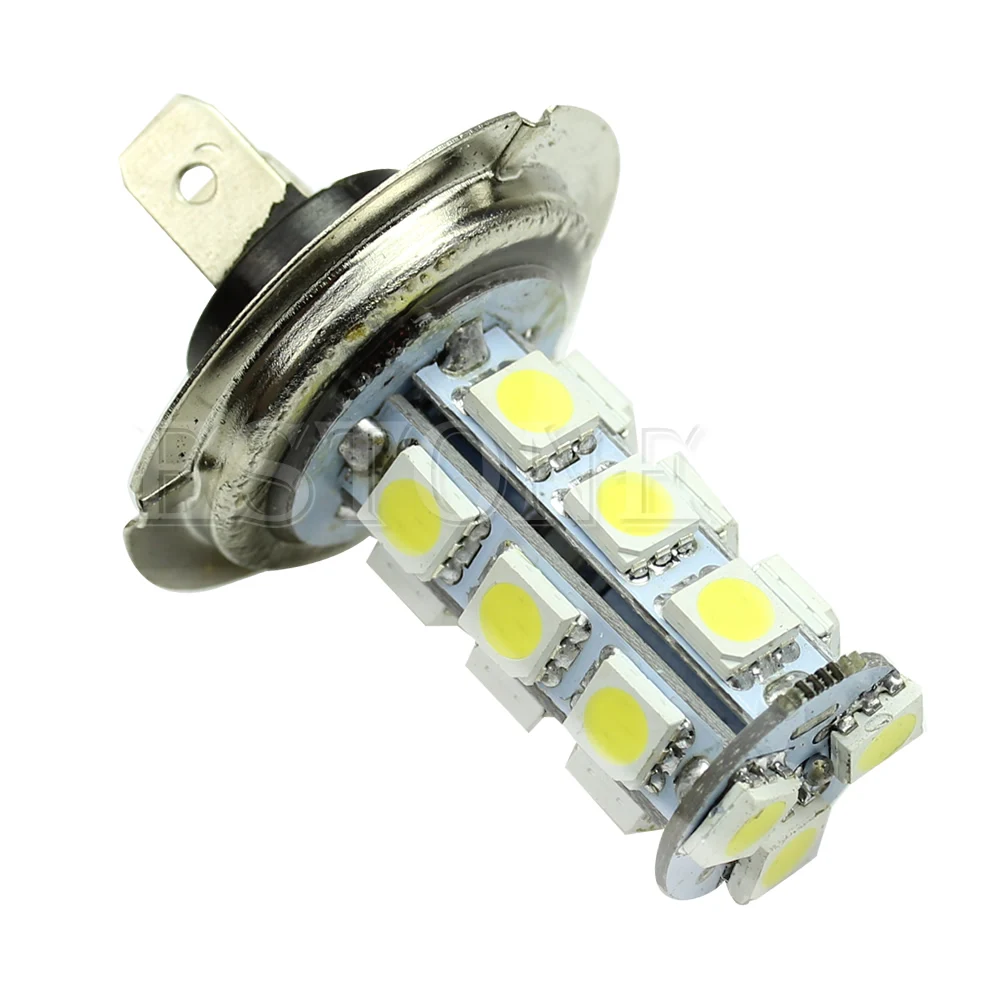 M68B Car Highlight LED Fog Bulbs DC12V H7 5050 18 LED High Power Super Bright Headlamp Motorcycle Halogen Xenon Driving Light