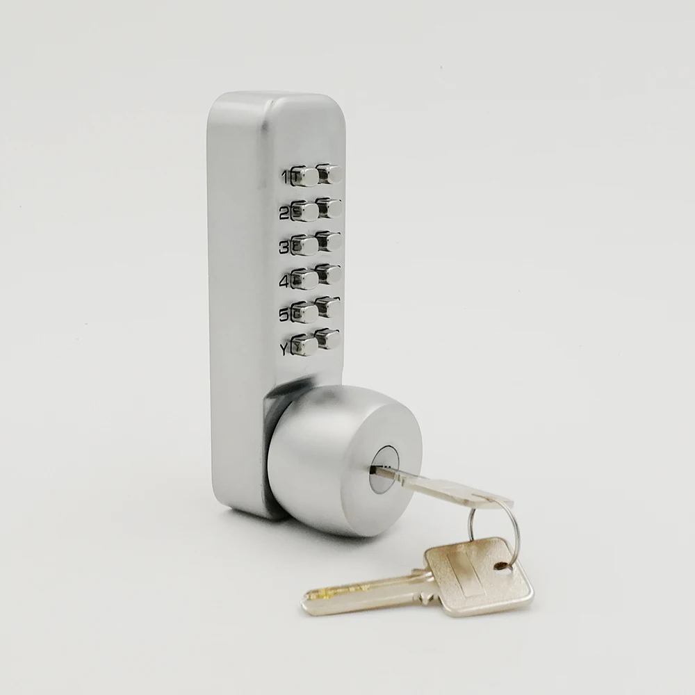 Upgraded Mechanical Code Entry Door Lock, 2 Generation, Weatherproof deadbolt with Handle, Security Outdoor Lock With key