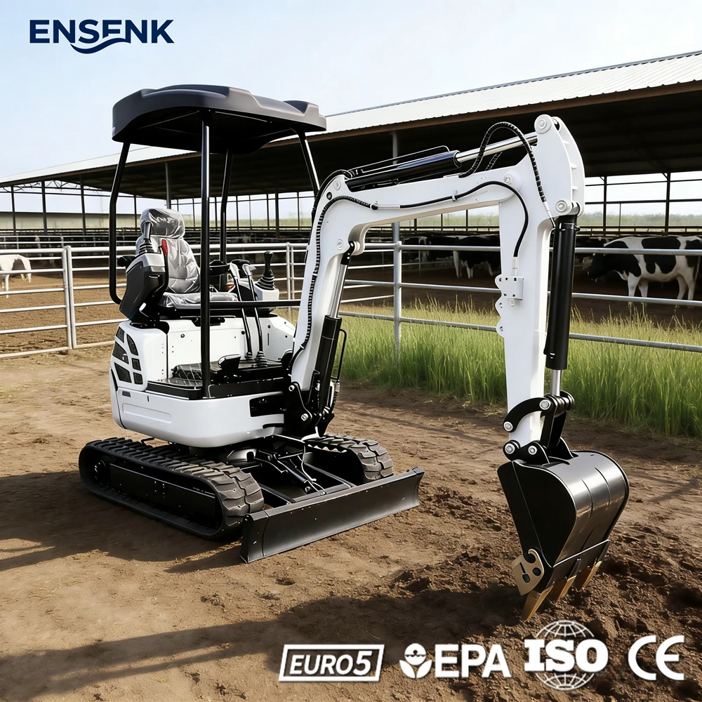 

Мини-экскаваторы EPA Euro 5, 0.8 т, 1.5 т, 1.8 т, строительные, с дизельным двигателем Kubota, гидравлическим оборудованием