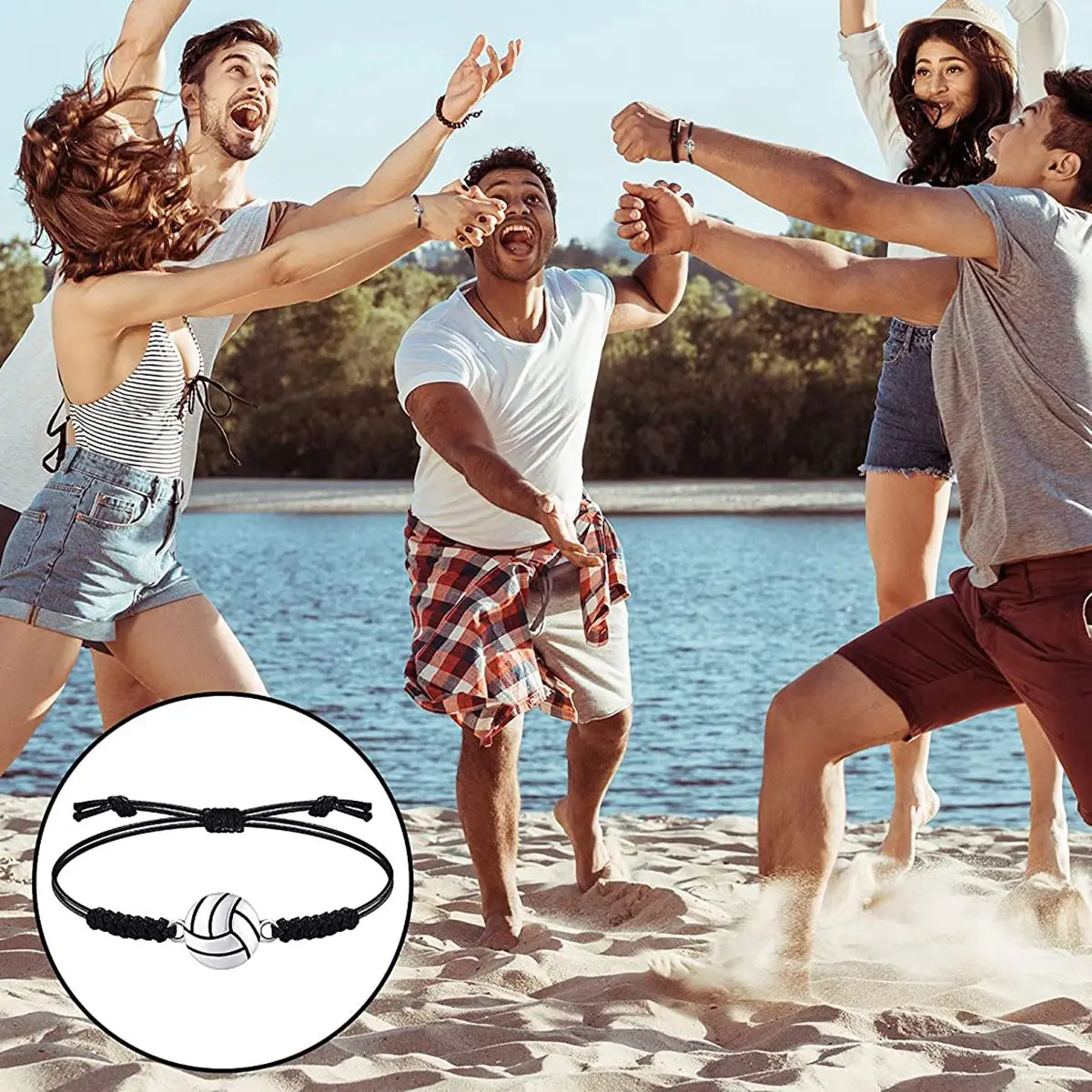 ممتاز - 20 قطعة من أساور الكرة الطائرة القابلة للتعديل، أساور معصم الكرة الطائرة للمراهقين، لاعبي الفريق الرياضي