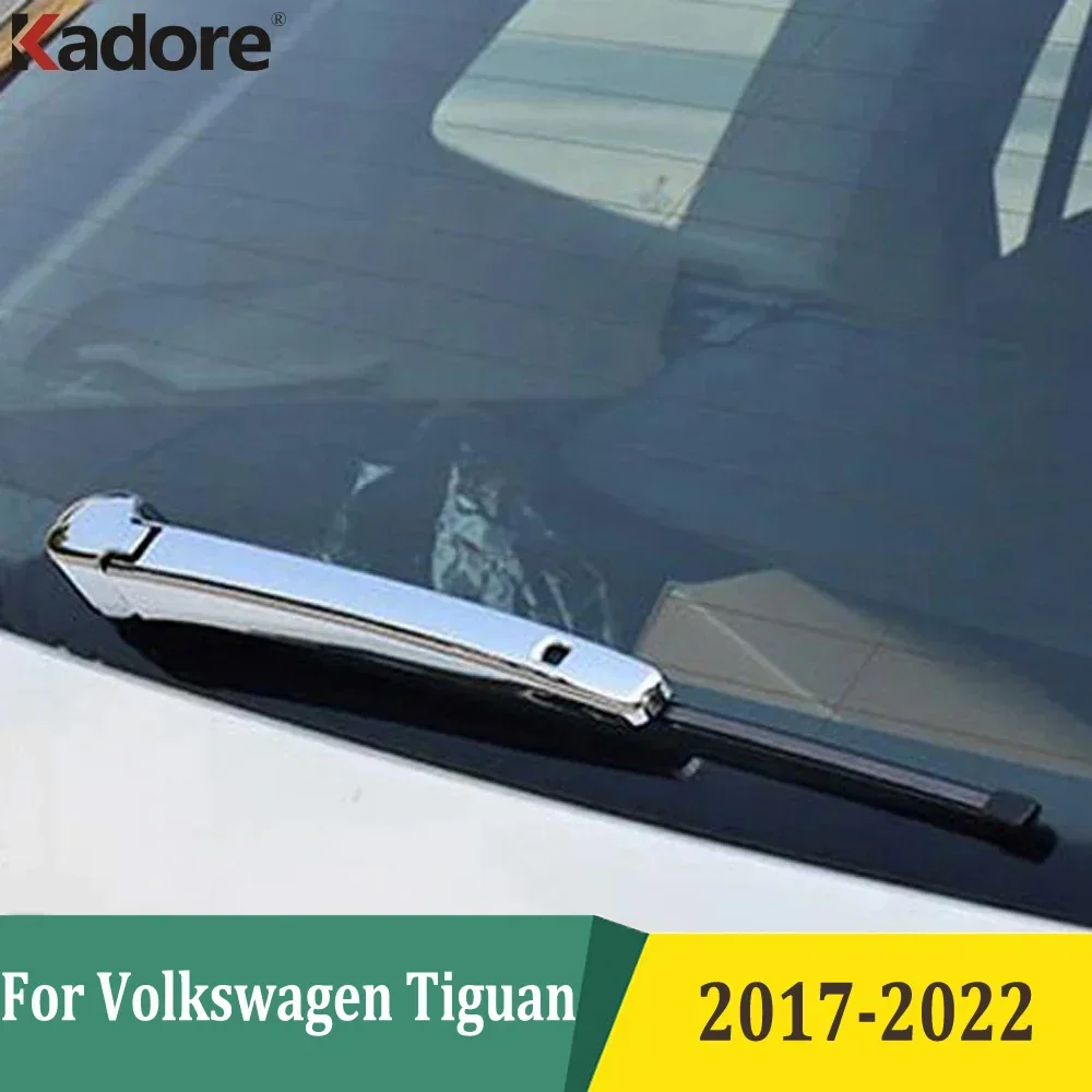 Für Volkswagen VW Tiguan 2017 2018 2019 2020 2021 2022 Chrom Heckscheibenwischer Abdeckung Borte Schwanz Wischer Streifen Auto Zubehör
